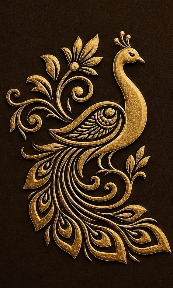 GiFT Bharat — gold peacock emblem
